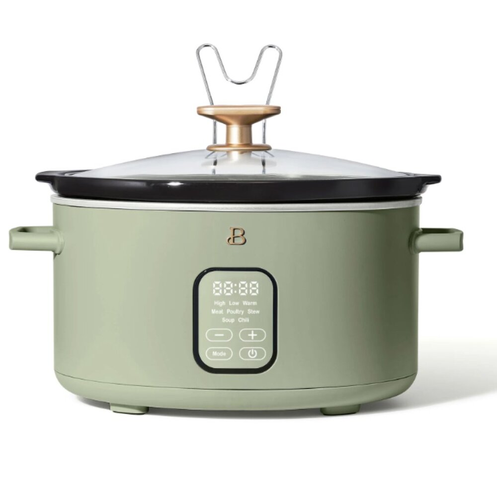 4 Qt Programmable Slow Cooker, Sage Green